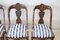 Esszimmerstühle aus geschnitztem Nussholz, frühes 19. Jh., 4er Set 4