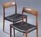 Chaises de Salle à Manger en Cuir Noir par Niels Otto Moller, 1960s, Set de 6 5