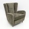 Mid-Century Italian Modern Walnut and Boucle Armchair by Paolo Buffa, 1950s 1