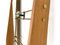 Vintage Cherry Veneer Entryway Coat Rack with Mirror, Italy, 1950s 8