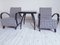 Vintage Armchairs and Spider Table by Jindřich Halabala for Up Závody, 1940, Set of 3 3