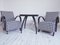 Vintage Armchairs and Spider Table by Jindřich Halabala for Up Závody, 1940, Set of 3 1