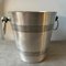 French Art Deco Aluminum Wine Cooler and Ice Buckets from Reneka, 1930s, Set of 3 7