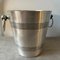 French Art Deco Aluminum Wine Cooler and Ice Buckets from Reneka, 1930s, Set of 3, Image 7