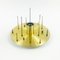 Mid-Century Murano Glass & Brass Flush Mount from Doria Leuchten, Germany, 1960s 10