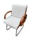 Mid-Century Bauhaus Style Teak and Chrome Office Chair by Gordon Russell 1