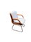 Sedia da ufficio Mid-Century in stile Bauhaus in teak e metallo cromato di Gordon Russell, Immagine 7