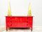 Red Wooden Chest of Drawers by Carlo De Carli for Sormani, 1960s, Image 4