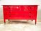 Red Wooden Chest of Drawers by Carlo De Carli for Sormani, 1960s, Image 1