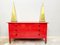 Red Wooden Chest of Drawers by Carlo De Carli for Sormani, 1960s 7