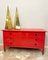 Red Wooden Chest of Drawers by Carlo De Carli for Sormani, 1960s 8