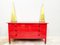 Red Wooden Chest of Drawers by Carlo De Carli for Sormani, 1960s 2