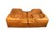 DS1025 Terazza Sofa in Cognac Leather by Ubald Klug & Ueli Berger for de Sede, 1972, Set of 4 6