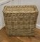 Vintage French Wicker Laundry Basket with Lid, 1920s 6