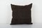 Handwoven Black Organic Hemp Kilim Cushion, Image 1