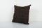 Handwoven Black Organic Hemp Kilim Cushion, Image 2