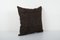 Handwoven Black Organic Hemp Kilim Cushion 3