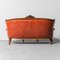 3-Sitzer Sofa aus Holz & Braunem Leder, 1950er 8