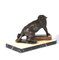 Art Deco Tiger, 1930, Patinated Bronze on Marble and Onyx, Image 8