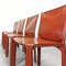 Leather Model Cab Chairs by Mario Bellini for Cassina, 1970s, Set of 4, Image 22