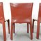 Leather Model Cab Chairs by Mario Bellini for Cassina, 1970s, Set of 4, Image 11