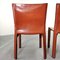Leather Model Cab Chairs by Mario Bellini for Cassina, 1970s, Set of 4 10