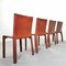 Leather Model Cab Chairs by Mario Bellini for Cassina, 1970s, Set of 4 14