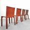 Leather Model Cab Chairs by Mario Bellini for Cassina, 1970s, Set of 4, Image 14