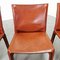 Leather Model Cab Chairs by Mario Bellini for Cassina, 1970s, Set of 4 7