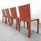Leather Model Cab Chairs by Mario Bellini for Cassina, 1970s, Set of 4, Image 15