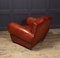 Club chair in pelle con schienale baffi, Francia, anni '40, Immagine 7