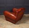 French Moustache Back Leather Club Chair, 1940s 7