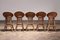 French Bohemian Style Bar Stools with Bamboo Frames, 1970, Set of 5 14