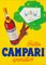 Poster Bitter Campari vintage con cornice, Italia, anni '60, Immagine 2