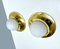 Vintage Brass and Glass Sconces from Limburg 9