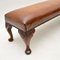 Antique Georgian Style Leather Foot Stool, 1920s, Image 6