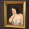 Artista italiano, Retrato de una joven dama, 1850, óleo sobre lienzo, enmarcado, Imagen 3