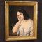 Italian Artist, Portrait of a Young Lady, 1850, Oil on Canvas, Framed, Image 5