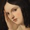 Italienischer Künstler, Porträt einer jungen Dame, 1850, Öl auf Leinwand, gerahmt 11