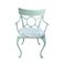 Vintage Wrought Iron Chairs with Cushions, Set of 10, Image 2