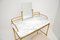 Vintage French Marble and Brass Dressing Table & Stool attributed to Georges Raimbaud, 1960, Set of 2 7