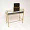 Vintage French Marble and Brass Dressing Table & Stool attributed to Georges Raimbaud, 1960, Set of 2 5