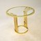 Table d'Appoint Style Hollywood Regency Vintage en Laiton, 1970s 1
