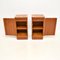 Art Deco Burr Walnut Bedside Cabinets, 1930s, Set of 2 4