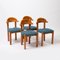 Vintage Dining Chairs in Pine, 1970, Set of 4 1