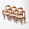 Vintage Dining Chairs by Hennig Kjaernulf, Set of 6, Image 1