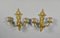 French Gilt Bronze Wall Candelabra, 1890s, Set of 2, Image 2