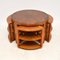 Art Deco Burr Walnut Nesting Tables, 1920, Set of 5 4