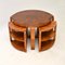 Art Deco Burr Walnut Nesting Tables, 1920, Set of 5 3