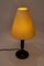 Large Art Deco Wooden Table Lamp with Fabric Shade, Vienna, 1930s, Image 6